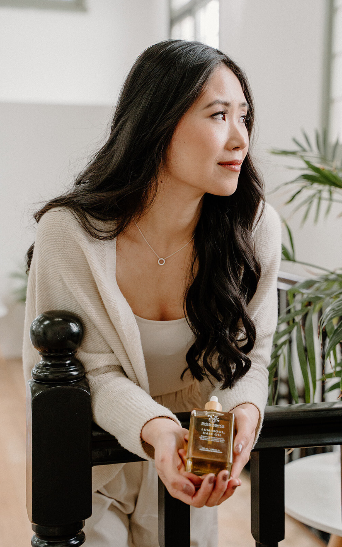 Founder of Mylk & Butter.Co with Luminous Hair Oil