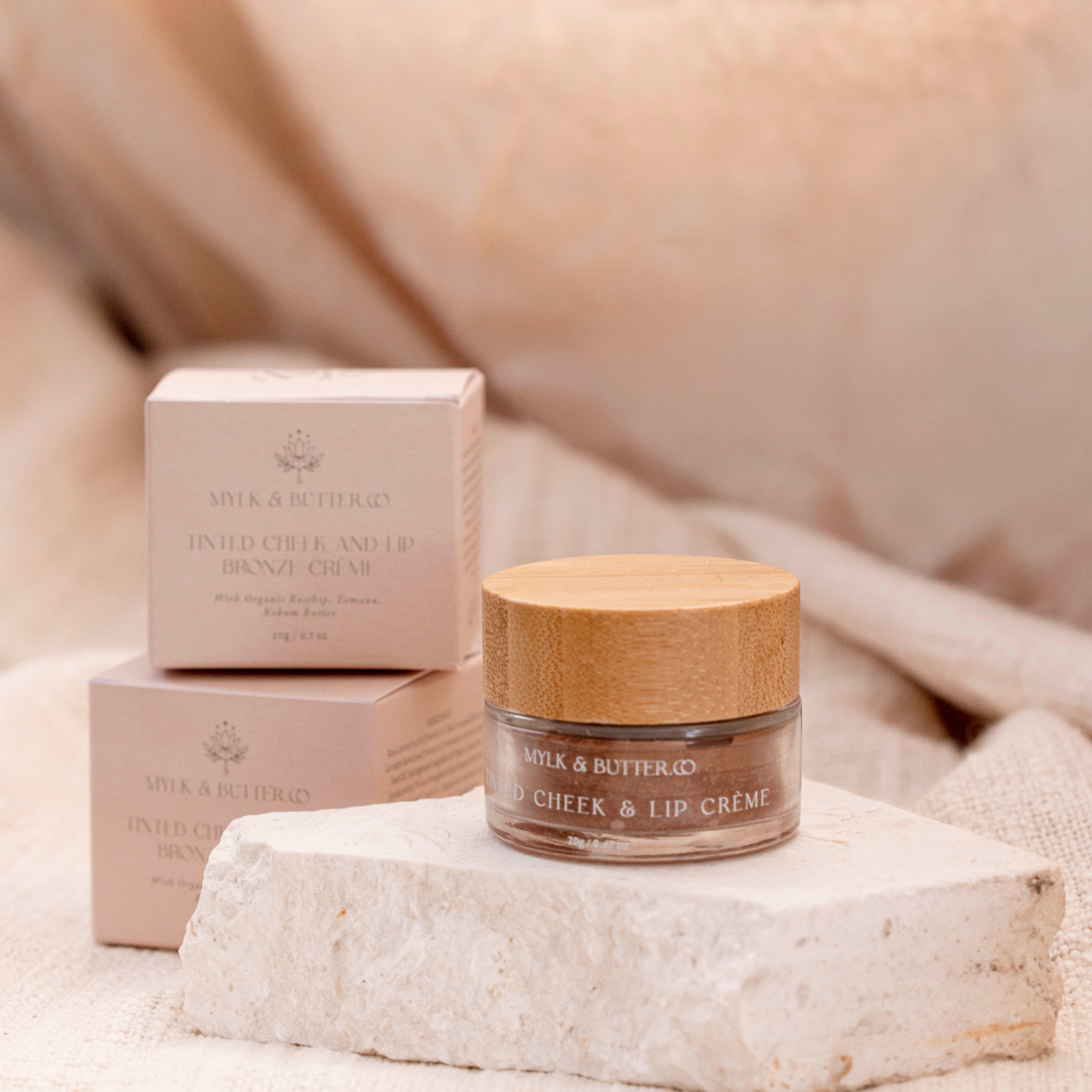 Tinted Cheek and lip Creme lifestyle shot